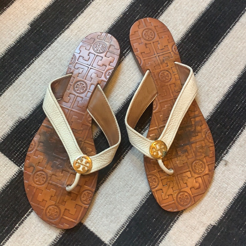 Tory Burch Thora Leather Flip Flop